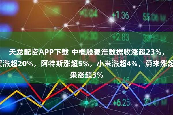 天龙配资APP下载 中概股秦淮数据收涨超23%，新蛋涨超20%，阿特斯涨超5%，小米涨超4%，蔚来涨超3%