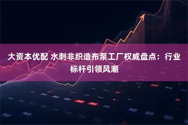 大资本优配 水刺非织造布泵工厂权威盘点：行业标杆引领风潮