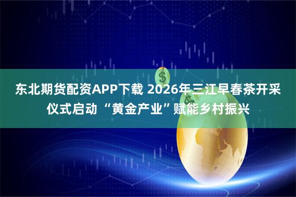 东北期货配资APP下载 2026年三江早春茶开采仪式启动 “黄金产业”赋能乡村振兴